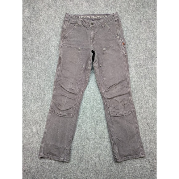 Dovetail Workwear Britt Utility Pants Size 8 Gray Workwear Trousers Ranch - Picture 1 of 14